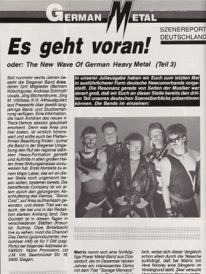 AREA Im Metal Hammer